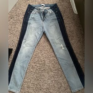 Lane Bryant two toned jeans